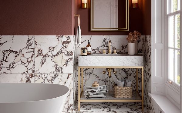 Marble Tile Ideas for Bathrooms